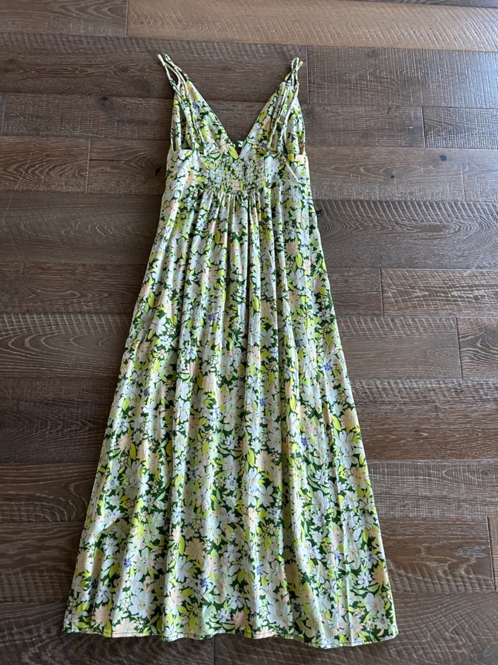 Urban Outfitters Floral Slip Maxi Dress in Green and White - Picture 5 of 8